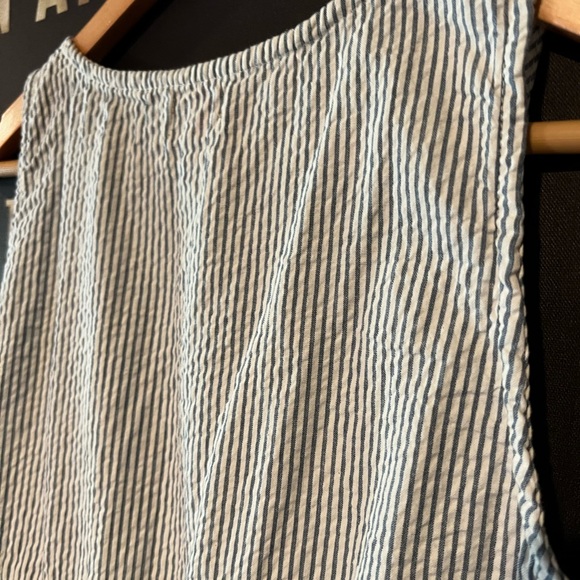 Tulip blue and white striped sleeveless midi boho dress size extra small - Picture 9 of 13